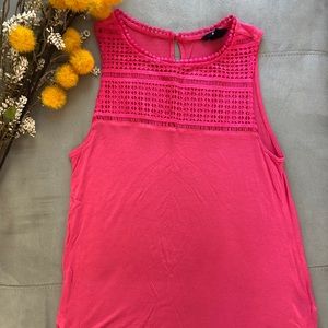 H&M, Super Soft, Embroidered, Sleeveless Top